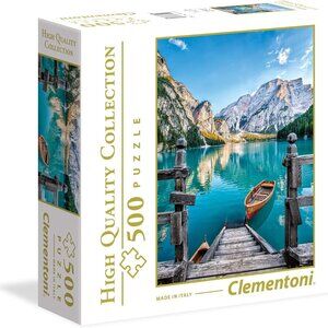 Clementoni Braies Lake, Italy 500-Piece Puzzle High Quality Collection